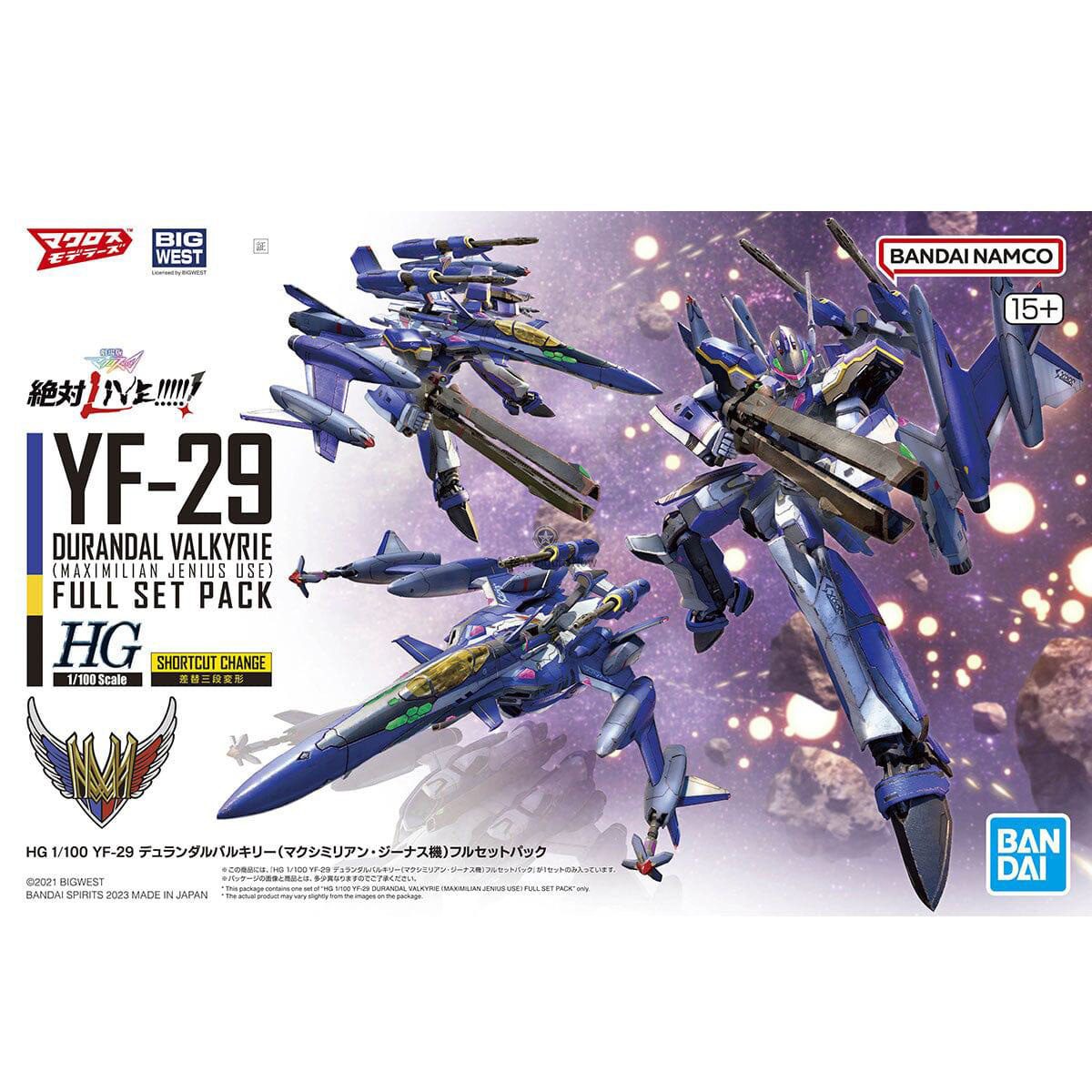 HGM 03 Macross Δ Movie: Absolute Live!!!!!! YF-29 Durandal (Maximilian Jenius Use) Full Set Pack