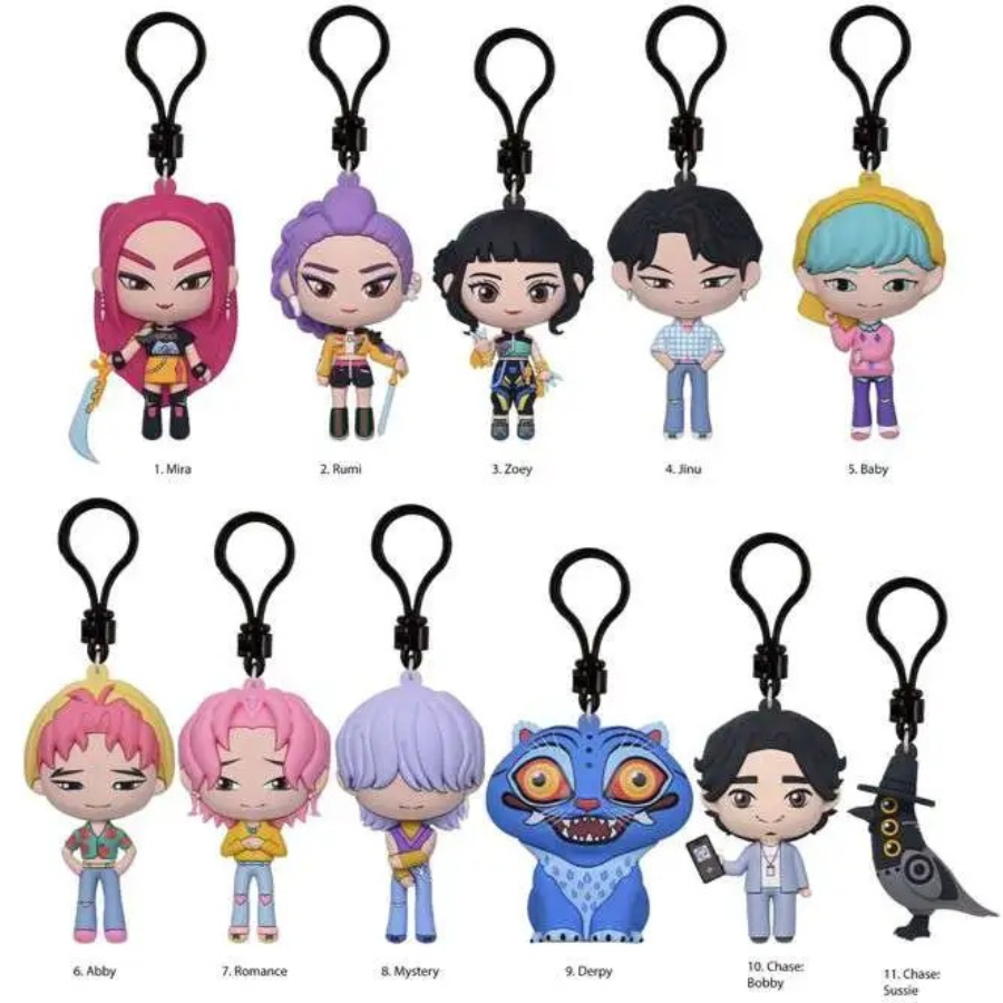 KPOP DEMON HUNTERS SERIES 1 3D FOAM BAG CLIP Monogram