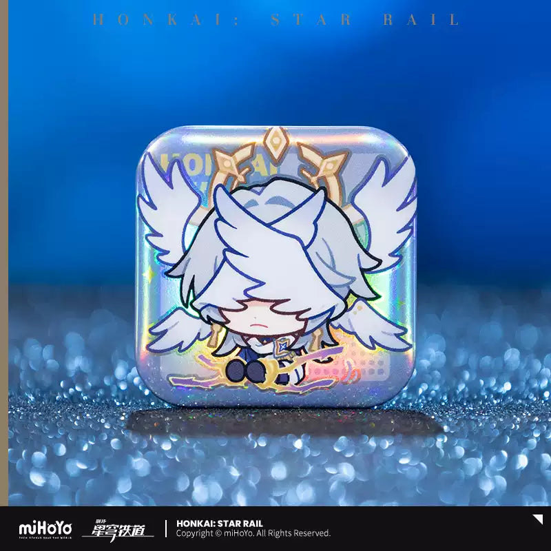Honkai: Star Rail PomPom's Exhibition Hall Square Series Button Badge Emoji Pin - miHoYo