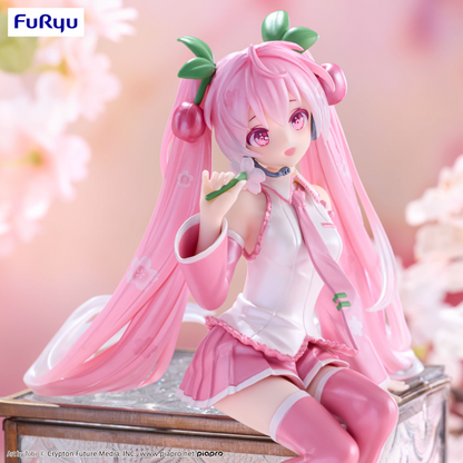 Hatsune Miku Noodle Stopper Figure Sakura Miku 2024 Pearl Color ver. FuRyu