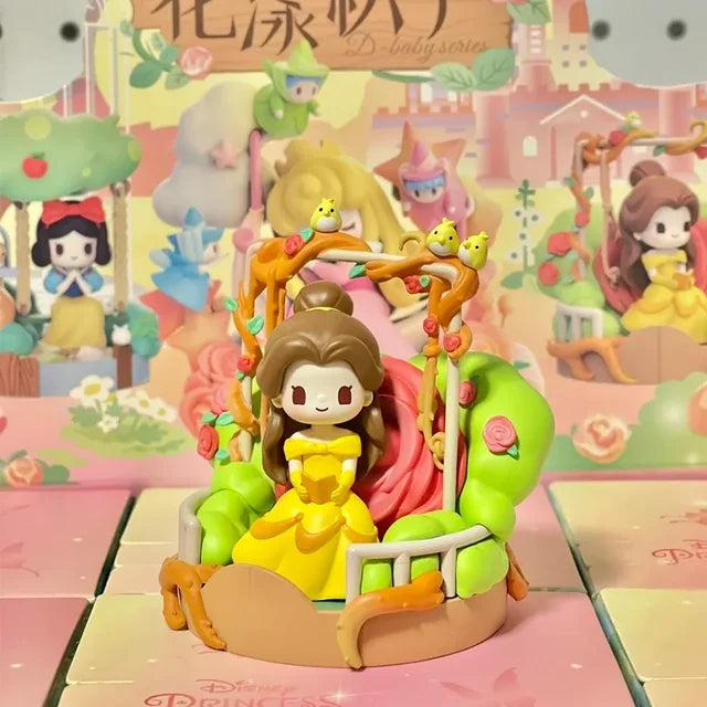Disney Princess Sweetheart Flower Swing Series Cute Kawaii Princess Anime Figures X Model Kawaii Model Doll Ornaments Gi Pepper Joy
