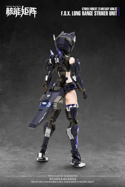 Cyber Forest [Fantasy Girls] 1/12 F.O.X. Long-Range Striker Unit Vivienne Hayha Model Kit Nuke Matrix