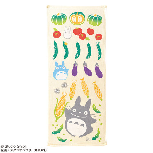 My Neighbor Totoro Vegetable (Face Towel) Marushin Studio Ghibli Imabari Gauze Series Size: 13.4 x 31.5