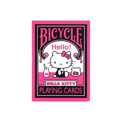 BICYCLE Hello Kitty Black and Pink Playing Cards