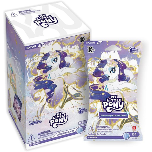 My Little Pony Friendship Eternal Collectible Cards Moon Edition Series 4 Booster Sleeved BOX KAYOU (12 Packs)