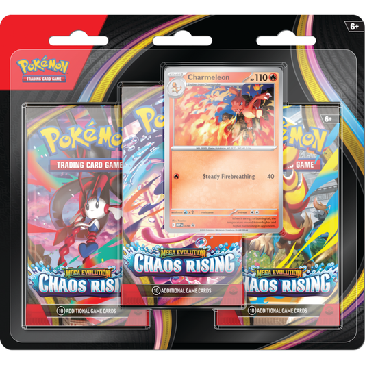 Pokémon TCG: Mega Evolution Chaos Rising 3 Packs Blister