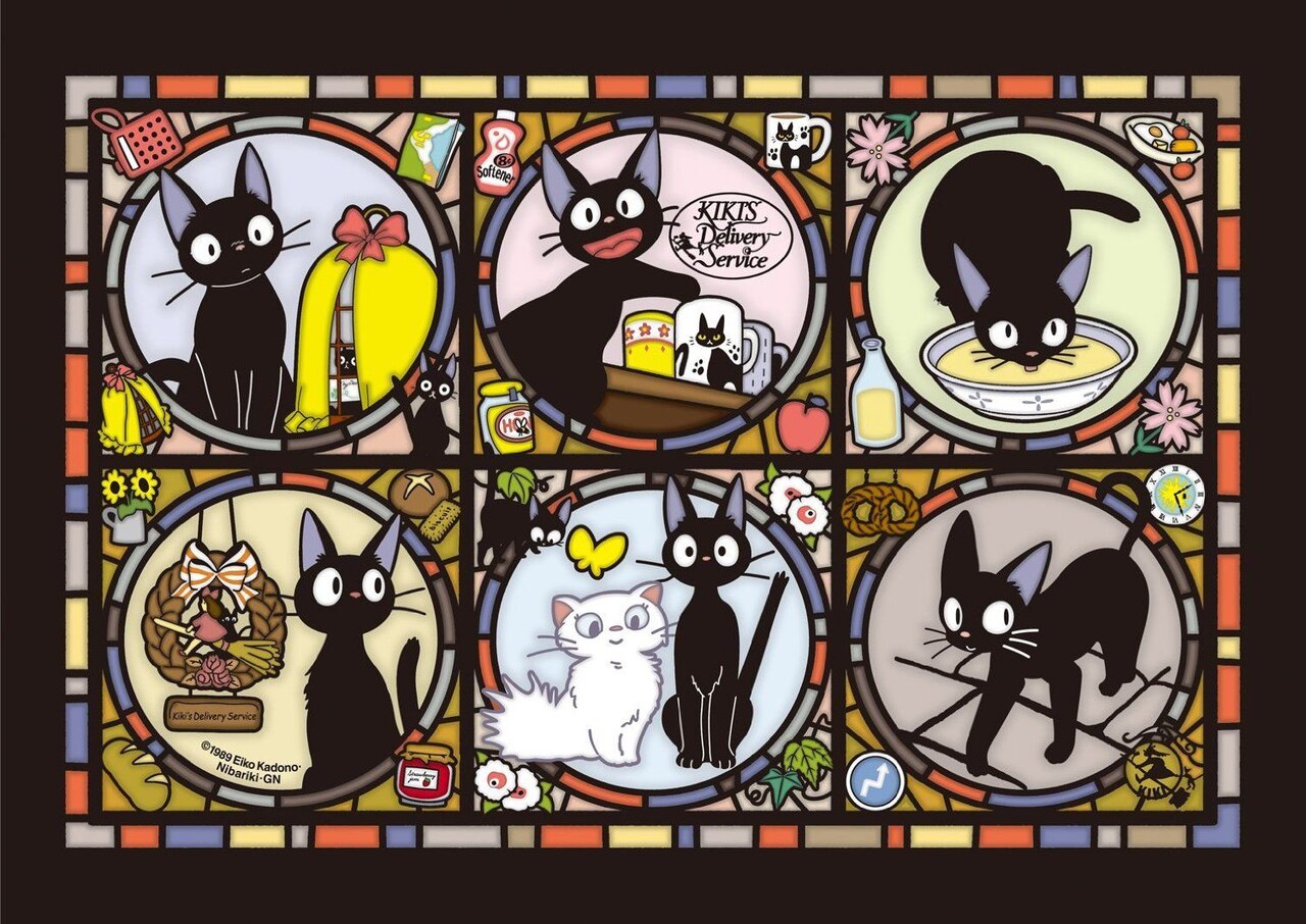 Kiki's Delivery Service Ensky 208-AC02 Jiji Artcrystal Jigsaw