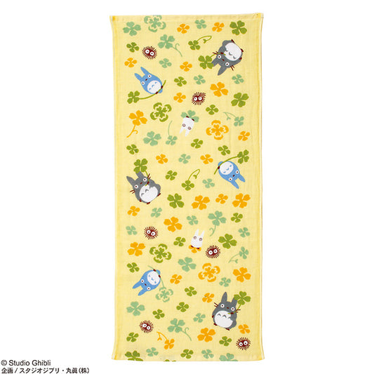 My Neighbor Totoro Flower (Clovers) (Face Towel) Marushin Studio Ghibli Imabari Gauze Series Size: 13.4 x 31.5