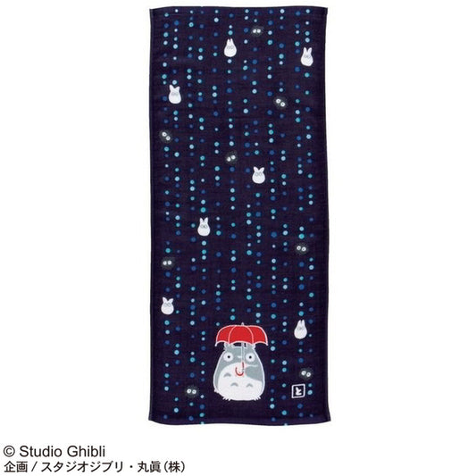 My Neighbor Totoro Rainy Night (Face Towel) Marushin Studio Ghibli Imabari Gauze Series Size: 13.4 x 31.5