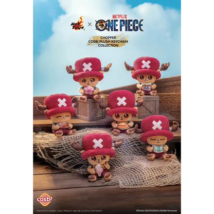 ONE PIECE ZAKKA Cosbi Chopper Plush Keychain Netflix Hot Toys