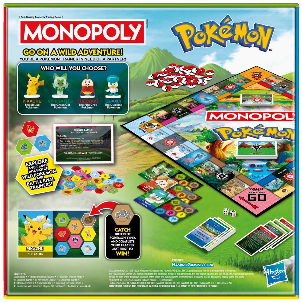 MONOPOLY Pokémon Edition Board Game Hasbro