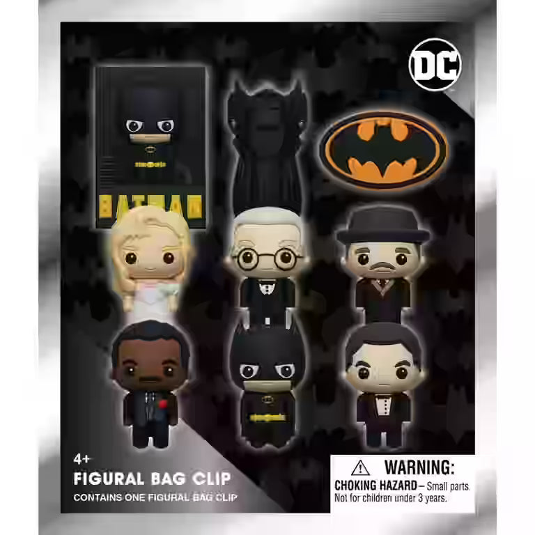 BATMAN ANNIVERSARY 3D FOAM BAG CLIP Monogram