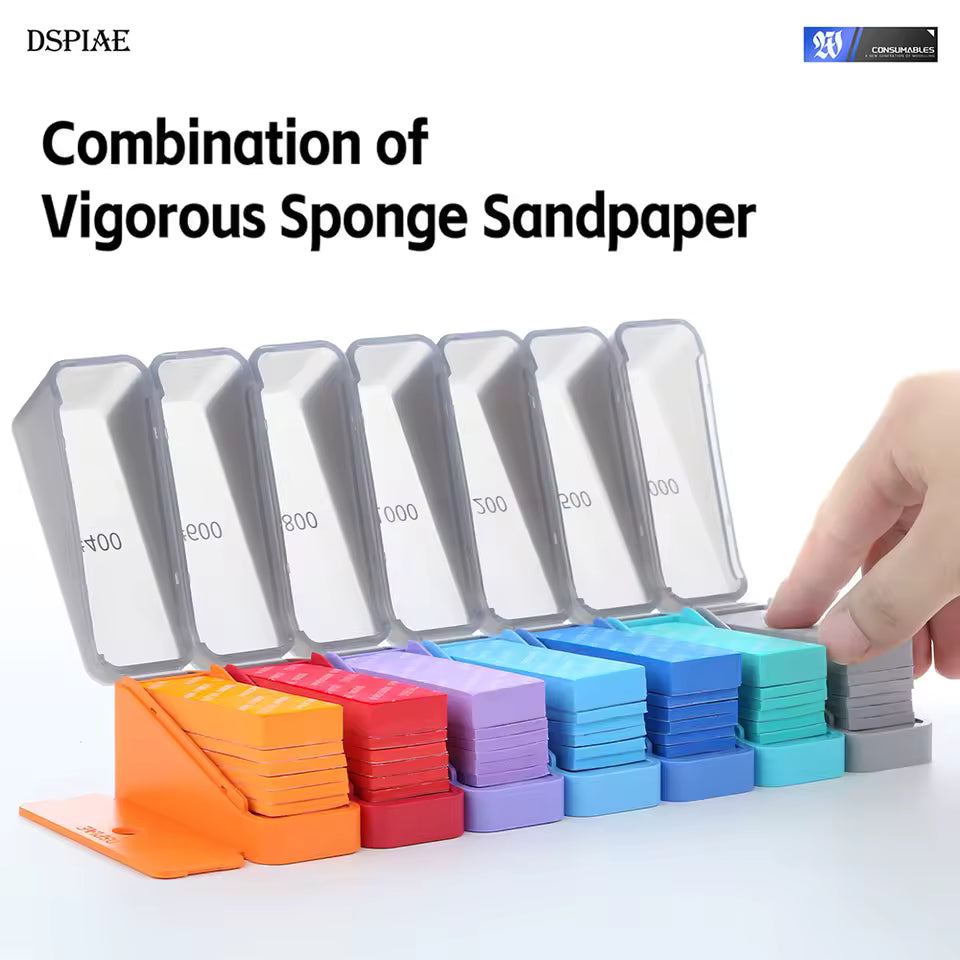 XSS-S01 DSPIAE Vigorous Sponge Sandpaper Set