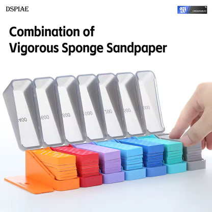 XSS-S01 DSPIAE Vigorous Sponge Sandpaper Set