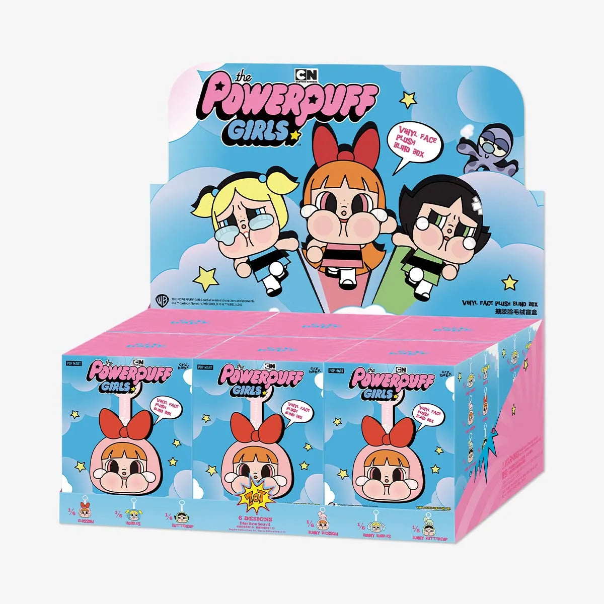 CRYBABY × Powerpuff Girls Series-Vinyl Face Plush Blind Box POP MART