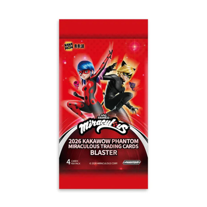 KAKAWOW PHANTOM Miraculous 2026 Trading Cards Blaster BOX (7 Packs)