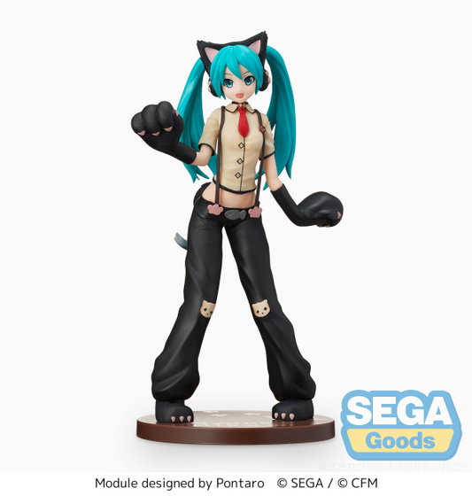 Hatsune Miku: Project DIVA Arcade Future Tone SPM Figure Hatsune Miku Kitty Cat SEGA