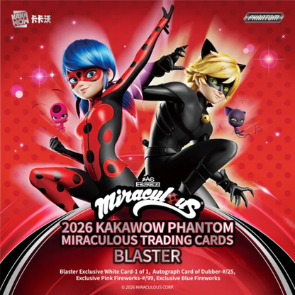 KAKAWOW PHANTOM Miraculous 2026 Trading Cards Blaster BOX (7 Packs)