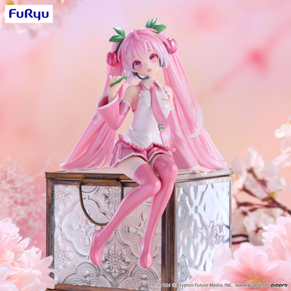 Hatsune Miku Noodle Stopper Figure Sakura Miku 2024 Pearl Color ver. FuRyu