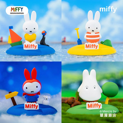 MIFFY With You Four Seasons Manbo Trendy Toys × Miffy Seasons with Miffy Phone Stand Series Blind Box LuminaToyz