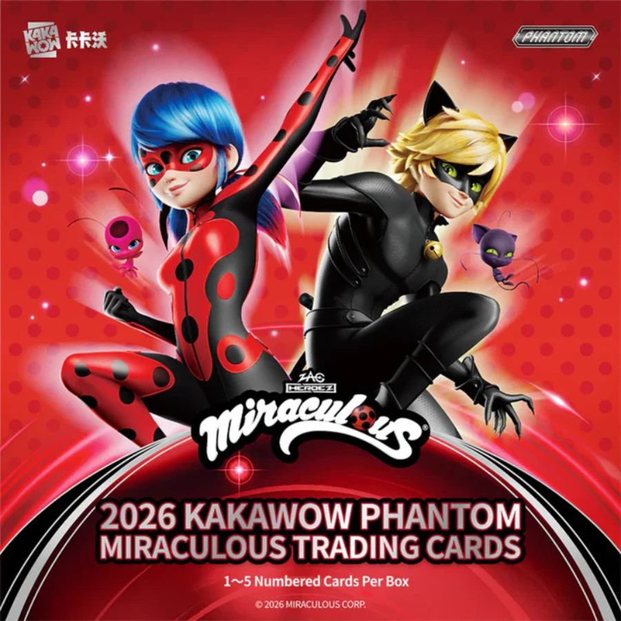 KAKAWOW PHANTOM Miraculous 2026 Trading Cards BOX (10 Packs)
