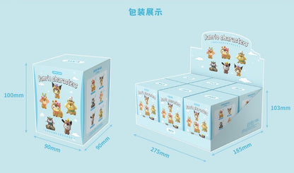 Sanrio Family Laid-back Capybara Deries Assembly Model Blind Box Pepper Joy