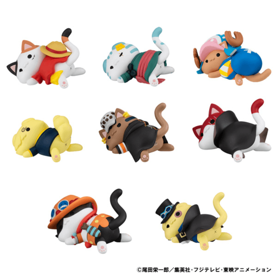 ONE PIECE Nyan Piece Nyan！MEGA CAT PROJECT Stickie！MEGAHOUSE