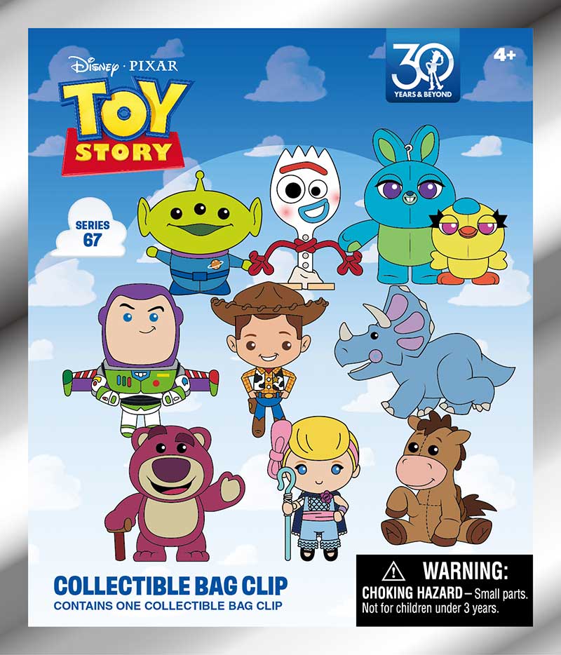 TOY STORY 30th Anniversary 3D FOAM BAG CLIP Monogram