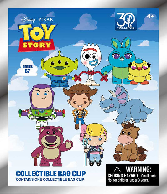 TOY STORY 30th Anniversary 3D FOAM BAG CLIP Monogram