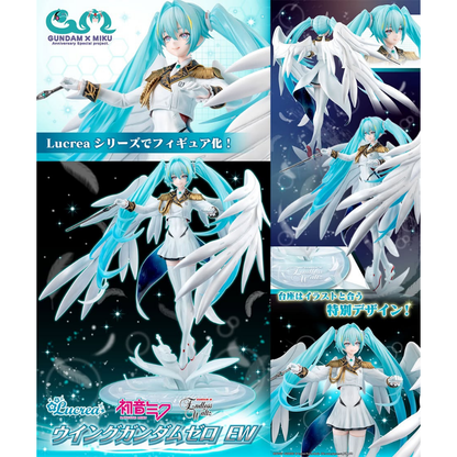 Gundam Mobile Suit 45th Anniversary X Hatsune Miku Lucrea Hatsune Miku X Wing Gundam Zero EW MEGAHOUSE