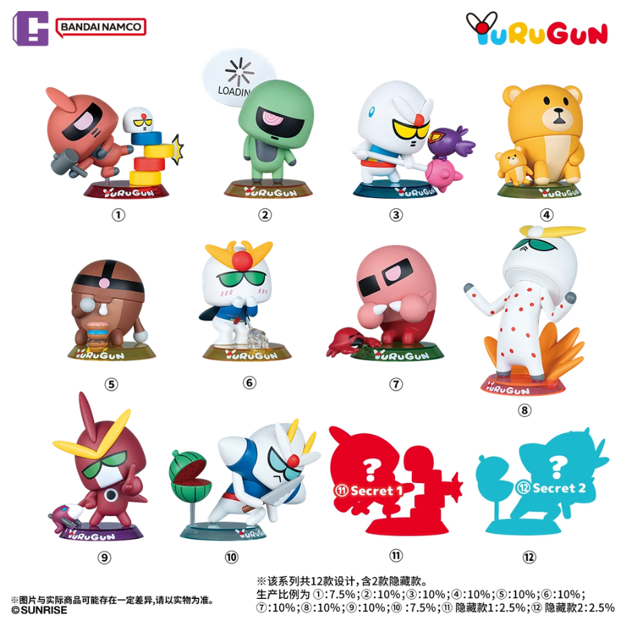 Gundam Mobile Suit Yurugun Blind Box Vol.3 Bandai Namco