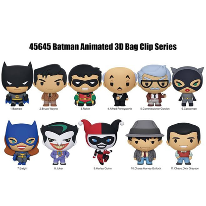 BATMAN ANIMATED SERIES 1 3D FOAM BAG CLIP Monogram