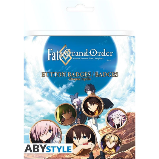 Fate Grand Order Characters Badge 6 Pack ABYSSE