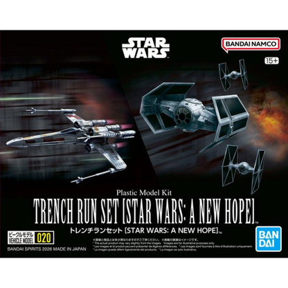 STAR WARS Vehicle Model 020 Trench Run Set [A NEW HOPE] Bandai Model Kit