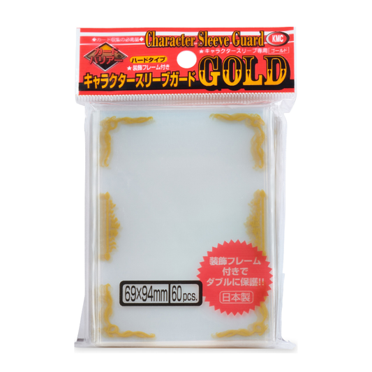 KMC Character Sleeve Guard GOLD 60CT Pack 94x64