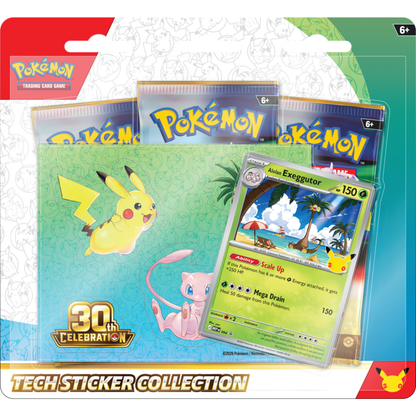 Pokémon TCG: 30th Celebration Tech Sticker Collection (3 Packs)