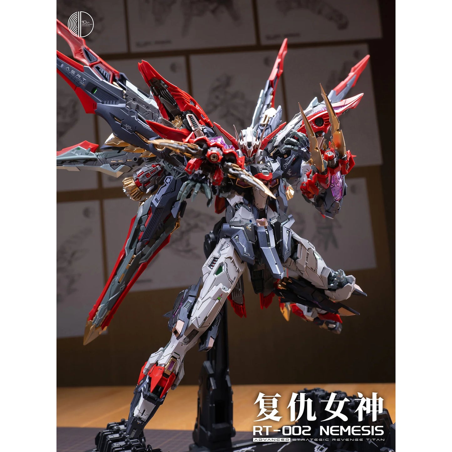 Infinity Nova RT-002 Nemesis Advanced Strategic Revenge Titan 1/100 Scale Model Kit Infinite Dimension