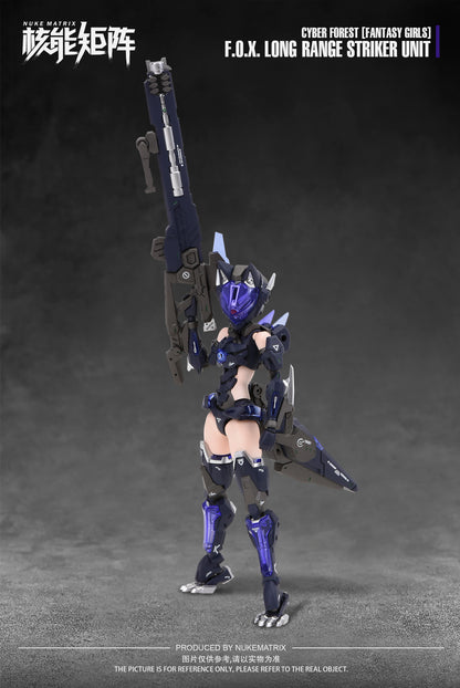 Cyber Forest [Fantasy Girls] 1/12 F.O.X. Long-Range Striker Unit Vivienne Hayha Model Kit Nuke Matrix