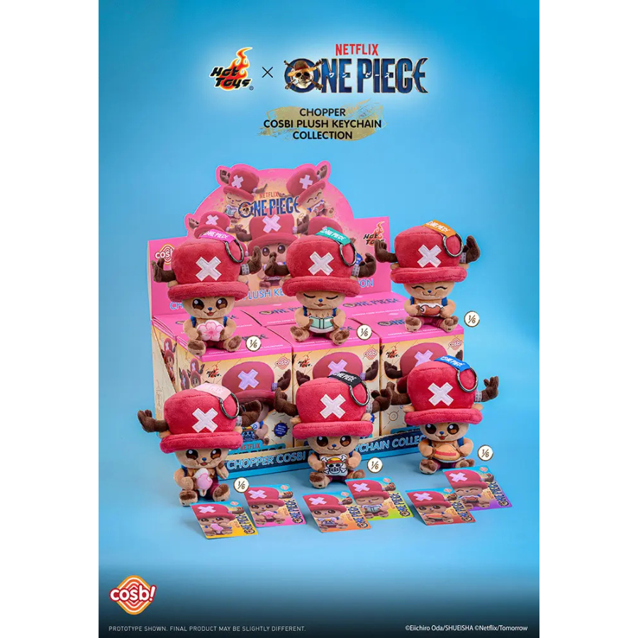 ONE PIECE ZAKKA Cosbi Chopper Plush Keychain Netflix Hot Toys