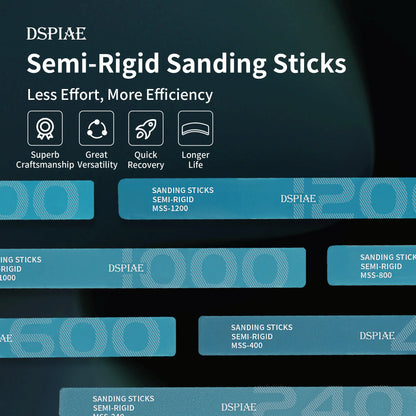 DSPIAE MSS Semi-rigid Sticks 240/400/600/800/1000/1200/1500 Grit