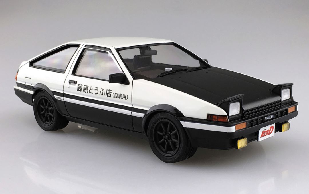 Aoshima 1/24 Initial D Toyota Fujiwara Takumi AE86 Trueno Project-D Ver.