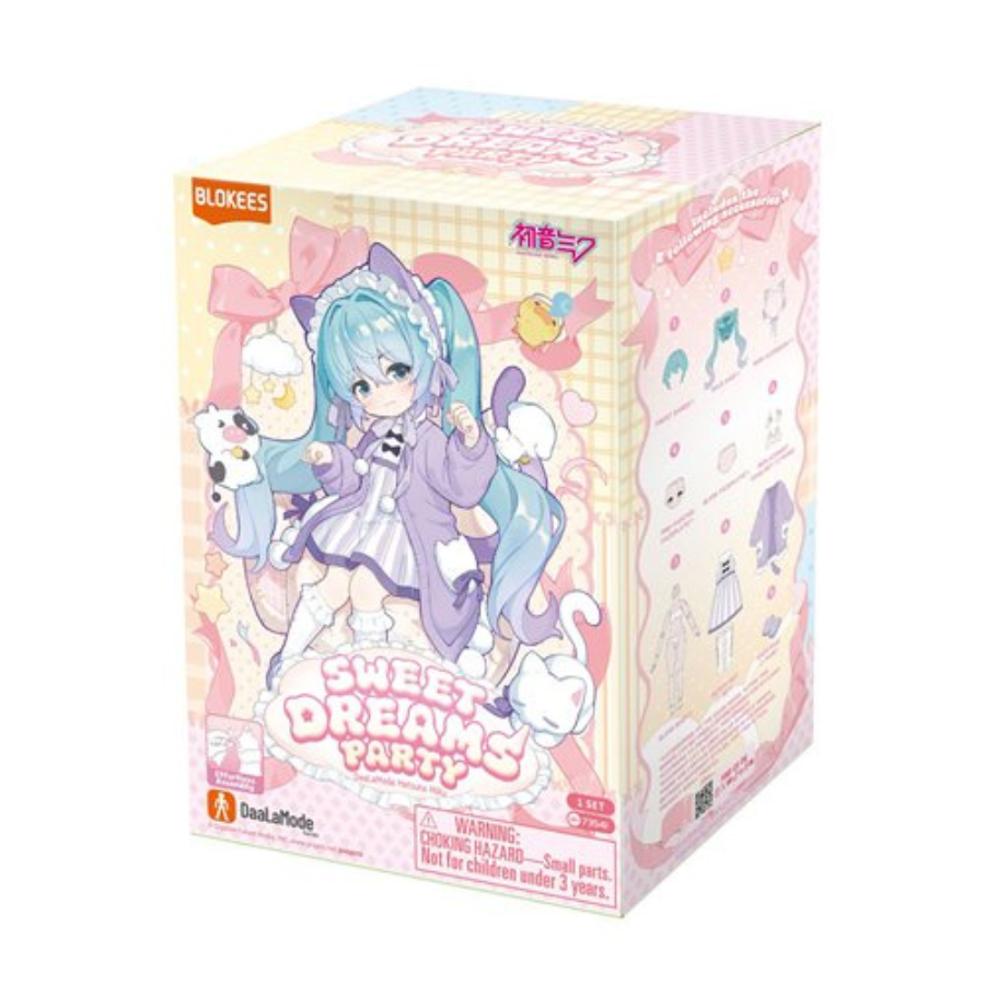 BLOKEES x Hatsune Miku Fluffy Sweet Dream Party 1/12 BJD Action Figure Blind Box