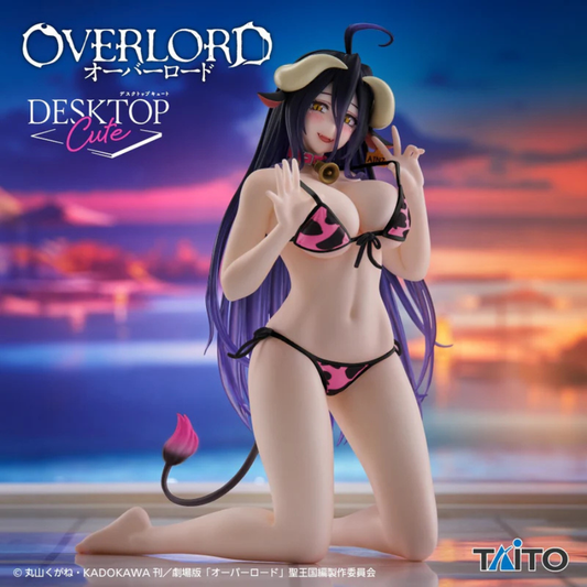 Overlord Desktop Cute Figure Albedo (Cow-Print Swimsuit Ver.) Renewal TAITO