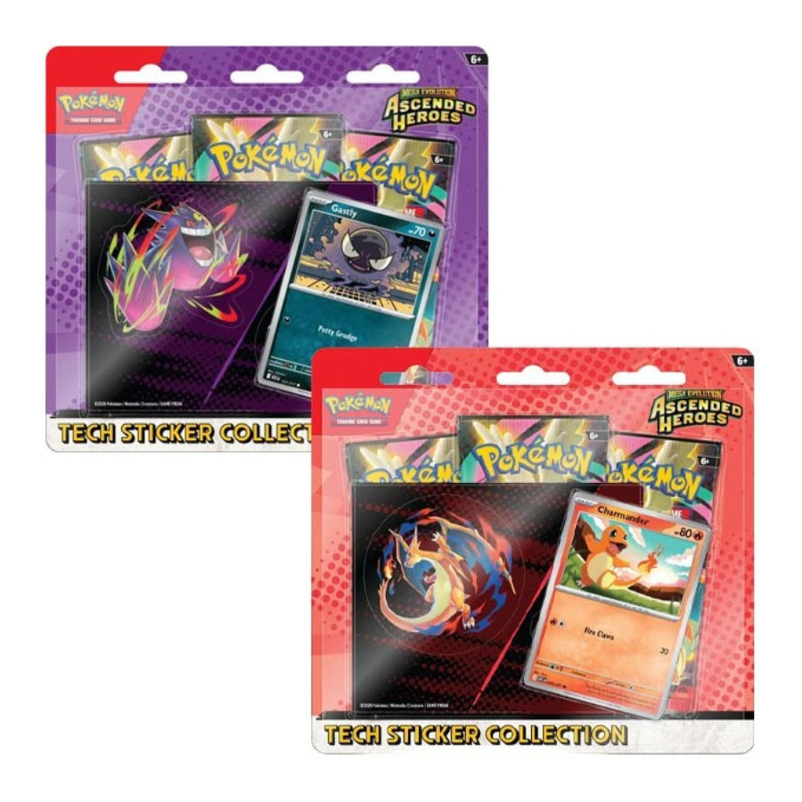 Pokémon TCG: Mega Evolution Ascended Heroes Tech Sticker Collection 3 packs