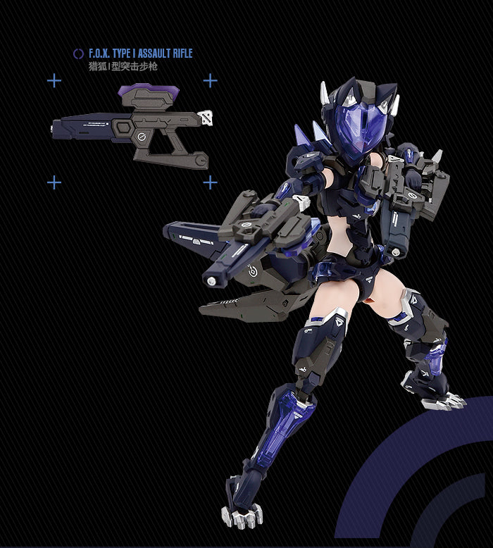 Cyber Forest [Fantasy Girls] 1/12 F.O.X. Long-Range Striker Unit Vivienne Hayha Model Kit Nuke Matrix