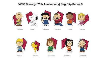 SNOOPY 75TH SERIES 3 3D FOAM BAG CLIP Monogram