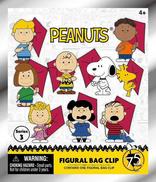 SNOOPY 75TH SERIES 3 3D FOAM BAG CLIP Monogram