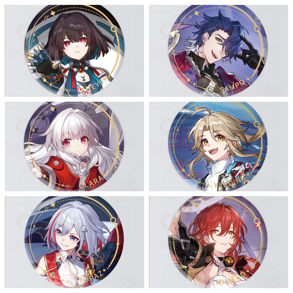 Honkai: Star Rail Character Portrait Can Badge - miHoYo