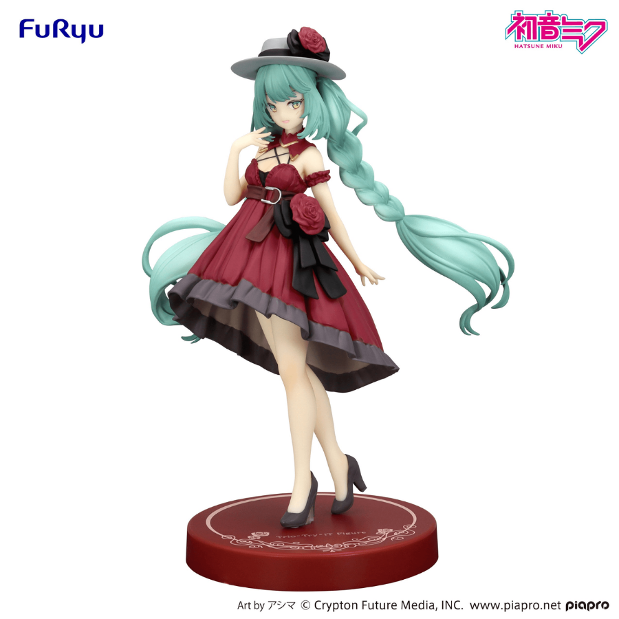 Hatsune Miku Trio-Try-iT Figure Outing Dress Red Color ver.FuRyu