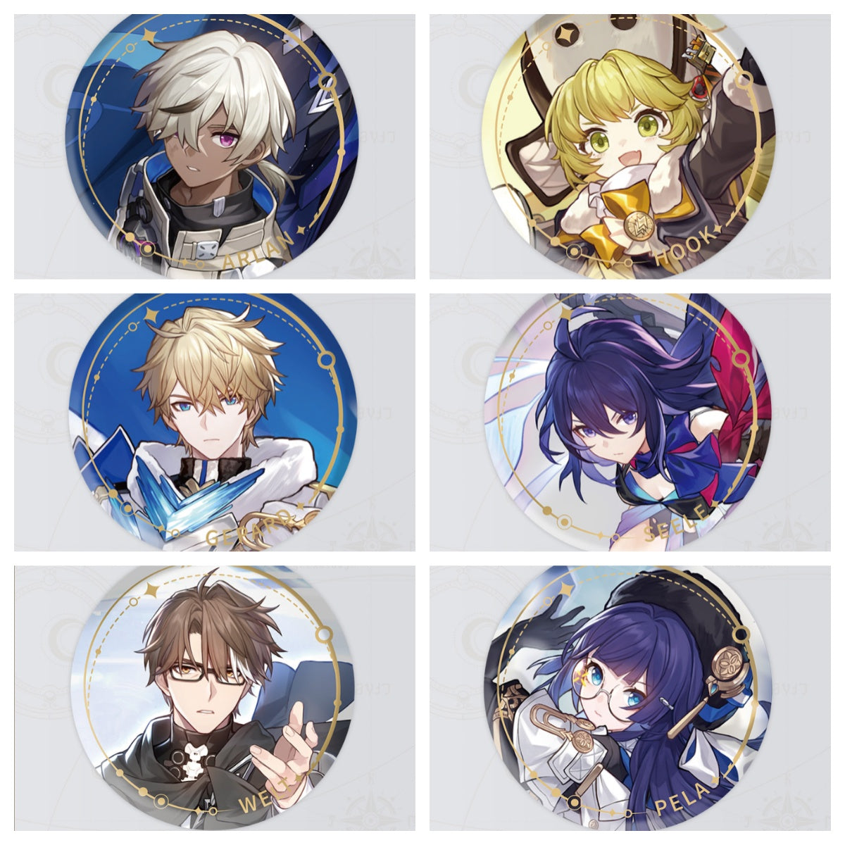 Honkai: Star Rail Character Portrait Can Badge - miHoYo